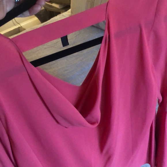 White House Black Market soft orange blouse - Picture 2 of 3